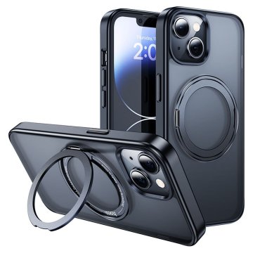 Kryt HOCO Stand Magnetic AS1 na iPhone 15 černé