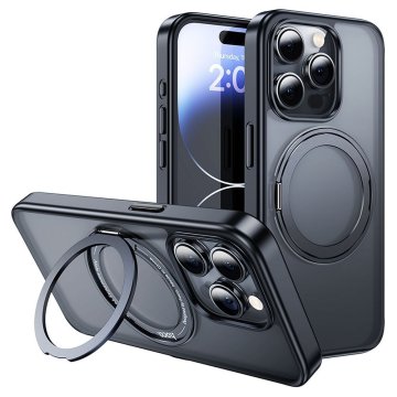 Kryt HOCO Stand Magnetic AS1 na iPhone 15 Pro černé